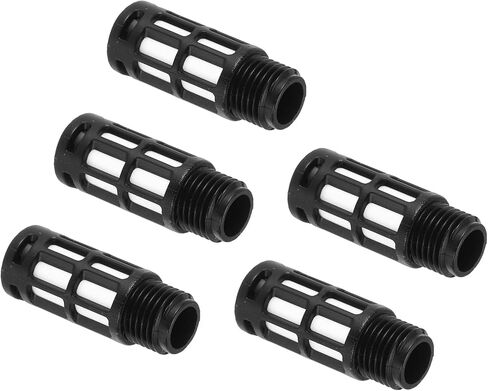 Meccanixity 5pcs كاتم الصوت العادم الهوائي ، G 1/4 "الخيط من الذكور ملخص هواء كاتم الصوت البلاستيكي للأدوات الهوائية والآلات الصناعية in Saudi Arabia