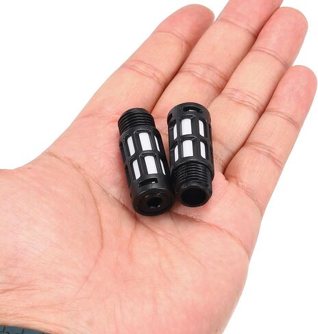 Meccanixity 5pcs كاتم الصوت العادم الهوائي ، G 1/4 "الخيط من الذكور ملخص هواء كاتم الصوت البلاستيكي للأدوات الهوائية والآلات الصناعية in Saudi Arabia