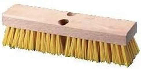 Plastic Bristles Deck Brush - Cream - 10 in. in Saudi Arabia