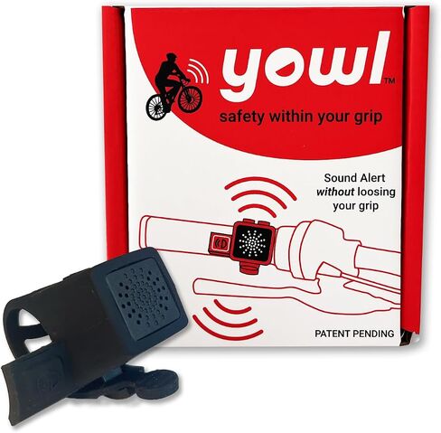 Electric Bike Horn with Quick Trigger Grip Up to 120 db Safety Alert and Rechargeable, Safety Within Grip by Yowl in Saudi Arabia