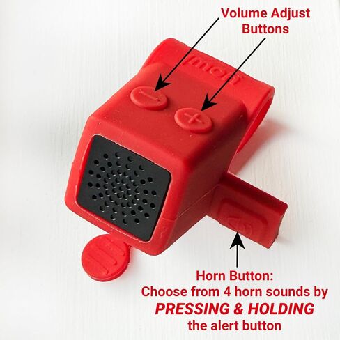 Electric Bike Horn with Quick Trigger Grip Up to 120 db Safety Alert and Rechargeable, Safety Within Grip by Yowl in Saudi Arabia