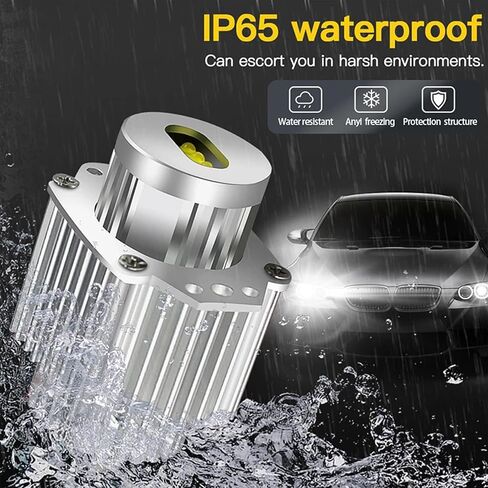 H8 LED Angel Eyes Halo Bulb Light Compatible For BMW E60 E61 E63 E64 E70 E90 E92 E70 E71 E82 E87 E89 1 3 5 Series X5/6 Z4/7 6000K Xenon Lamp 120W White in Kuwait