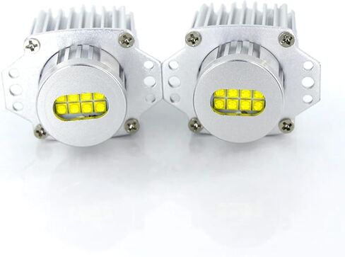 H8 LED Angel Eyes Halo Bulb Light Compatible For BMW E60 E61 E63 E64 E70 E90 E92 E70 E71 E82 E87 E89 1 3 5 Series X5/6 Z4/7 6000K Xenon Lamp 120W White in Kuwait