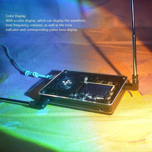 Mini Theremin ، المدمج في موالف ، وحدة إلكترونية عتيقة الوحدة الموسيقية ، مكبر صوت وشاشة ملونة ، أصوات متعددة قابلة للتعديل ، الأطفال ، الأصدقاء ، سهلة الاستخدام in Saudi Arabia