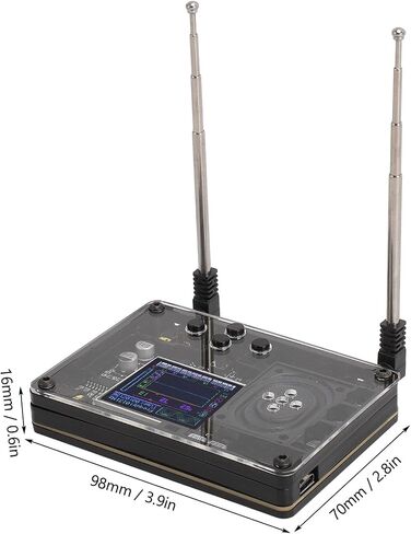 Mini Theremin ، المدمج في موالف ، وحدة إلكترونية عتيقة الوحدة الموسيقية ، مكبر صوت وشاشة ملونة ، أصوات متعددة قابلة للتعديل ، الأطفال ، الأصدقاء ، سهلة الاستخدام in Saudi Arabia