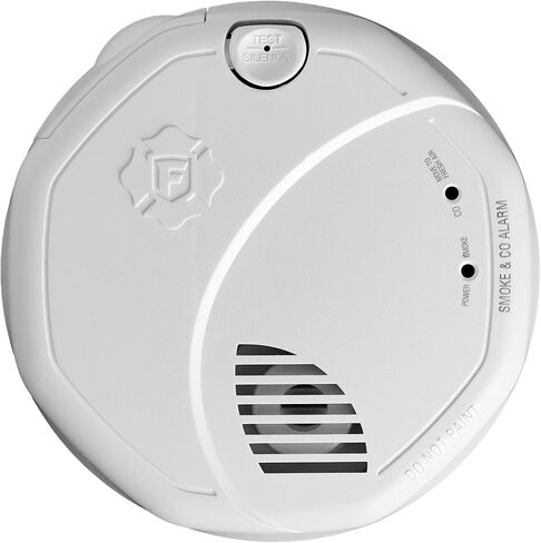 New 2025 First Alert SMCO410 Z-Wave Battery-Powered Smoke Detector & Carbon Monoxide Alarm, Works with Ring Alarm Base Station, Single Pack, White in Saudi Arabia