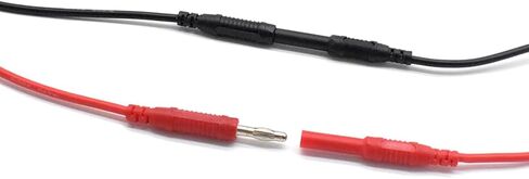 2pcs اختبار متعدد القياس التمديد للذكور إلى موصل الإناث 4 مم قابس الموز لجاك Highted Duty 14awg Silicone الأسلاك العداد in Saudi Arabia