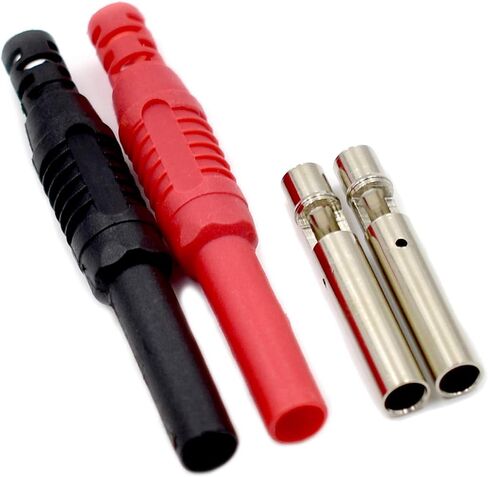 2pcs اختبار متعدد القياس التمديد للذكور إلى موصل الإناث 4 مم قابس الموز لجاك Highted Duty 14awg Silicone الأسلاك العداد in Saudi Arabia