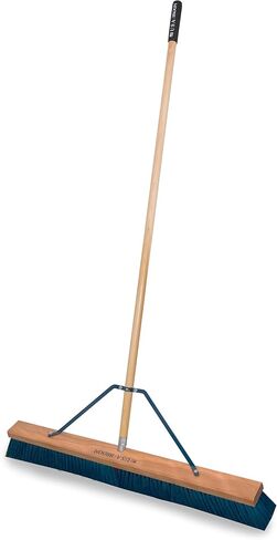 36" Heavy Duty Outdoor Push Broom with 60" Handle. Ideal for Ashpalt, Concrete & Heavy Debris. Durable American Made Steel Brackets-Stainless Steel Hardware. No Plastic. 100% Made in The USA. in Kuwait