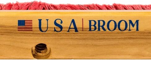 36" Heavy Duty Outdoor Push Broom with 60" Handle. Ideal for Ashpalt, Concrete & Heavy Debris. Durable American Made Steel Brackets-Stainless Steel Hardware. No Plastic. 100% Made in The USA. in Kuwait