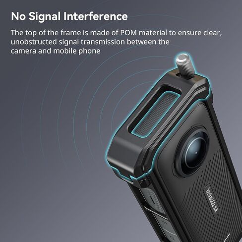 SmallRig Cage for Insta360 X5 Accessories, Aluminum Alloy Proteective Case for Insta360 x5 with Quick Release, Built-in Cold Shoe Mounts & 1/4" Threads, with Silicone Lens Guard Cap - 5195 in Saudi Arabia