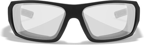 Wiley X Enzo Sunglasses, ANSI Z87 Safety Glasses for Men and Women, UV Eye Protection for Shooting, Fishing, Biking, and Extreme Sports, Matte Black Frames, Clear Lenses in Saudi Arabia