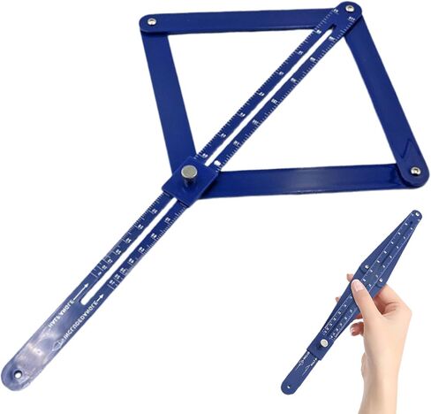 Corner Angle Finder Tool, Miter Saw Protractor with Scale, Miter Angle Finder, Digital Angle Scale (Blue) in Kuwait