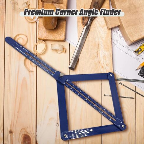 Corner Angle Finder Tool, Miter Saw Protractor with Scale, Miter Angle Finder, Digital Angle Scale (Blue) in Kuwait