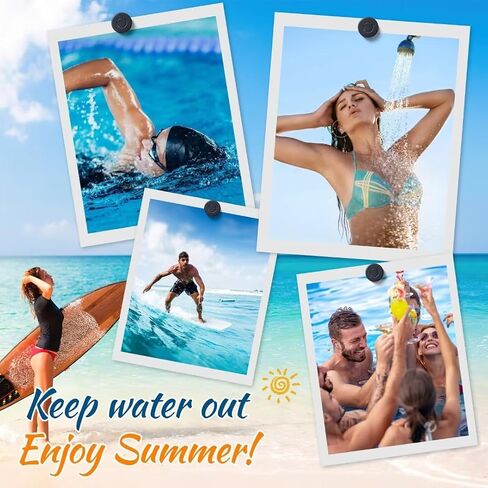 Swimming Ear Plugs, 2 Pairs Swimmers Earplugs for Adults Teens- Block Water Out, Ultra Soft, Custom Fit, Water Protection Reusable Plugs for Sailing Surfing Parasailing Diving Shower, Black in Saudi Arabia