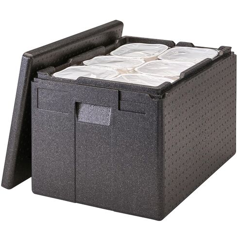 صندوق الساخن الحراري الخفيف الوزن المعزول في Cambro (12 بوصة عمق) - صندوق ساخن وأغذية أكثر دفئًا للتموين والنقل - الحمل العلوي (رمادي) in Saudi Arabia
