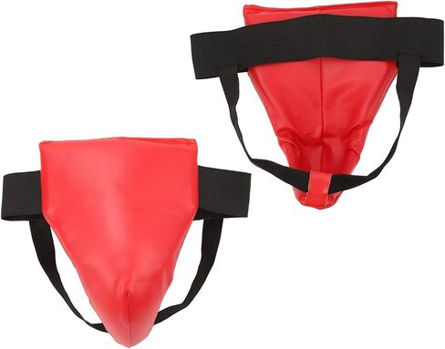 Boxing Groin Guard, Red Boxing Crotch Protector Jock Strap Supporter Adjustable Athletic Supporter Jock Strap Groin Protector Cup Men for Martial Arts for Boys Youth (S) in Saudi Arabia