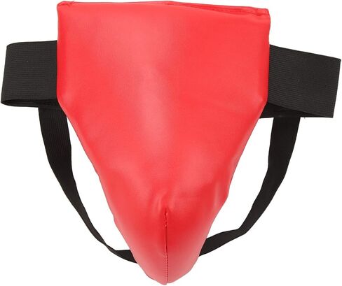 Boxing Groin Guard, Red Boxing Crotch Protector Jock Strap Supporter Adjustable Athletic Supporter Jock Strap Groin Protector Cup Men for Martial Arts for Boys Youth (S) in Saudi Arabia