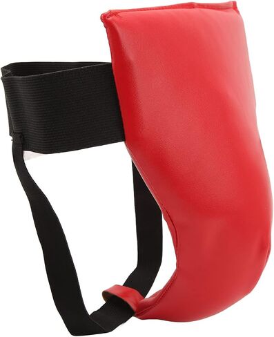 Boxing Groin Guard, Red Boxing Crotch Protector Jock Strap Supporter Adjustable Athletic Supporter Jock Strap Groin Protector Cup Men for Martial Arts for Boys Youth (S) in Saudi Arabia
