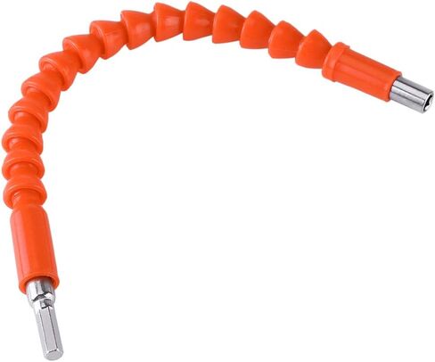 Aramox Flexible Shaft Bits Hex Shank Extention Bit Holder for Narrow Space Operations (Orange Plastic Soft Shaft) in Saudi Arabia