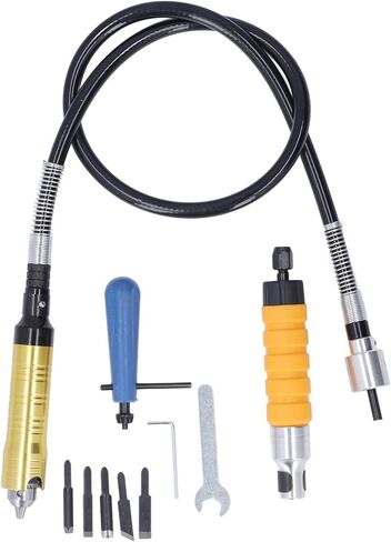 مجموعة مفاتيح Qiilu Shaft Extension - 10pcs مرفق محول العمود المرن لمحول حفر الطاقة ، الأداة النقش والطحن in Kuwait
