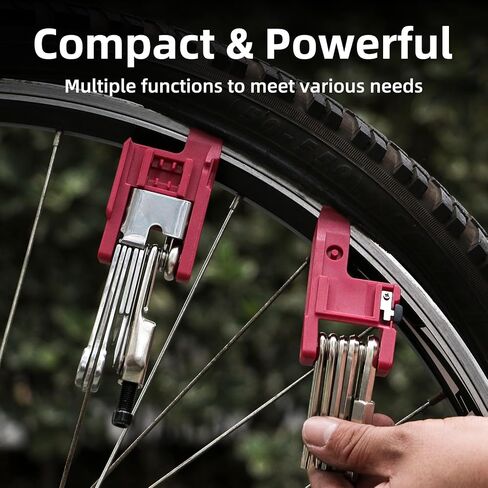 21 Bike Repair Multitool Kit with Carry Case, Portable Cycling Tool Kits (21 in 1), Bicycle Tools Kit Set with Allen Wrench, Chain Tool, Bicycle Spoke Wrench in Saudi Arabia