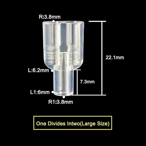 20 PCS Luer Multi-Port Conversion Connector - Luer Lock Male Connector, Medical Grade Luer Lock 3-Way Manifold & Flow Splitter, Multi-Line Hub for Laboratory Peristaltic Pumps. in Kuwait