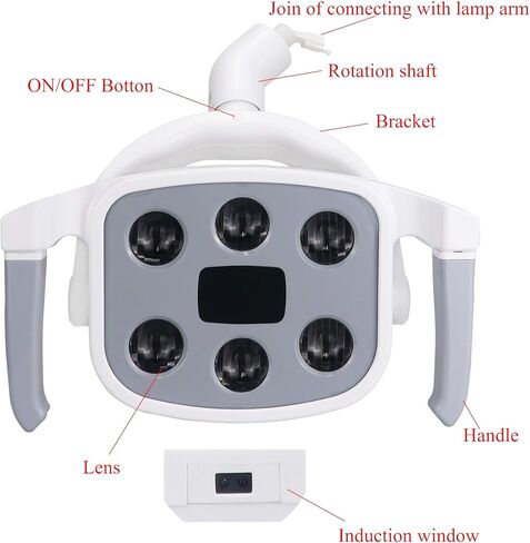XUX Dental Operation Lighting LED Lamp Cold Light Shadowless Induction Lamp 22mm Jiont in Saudi Arabia