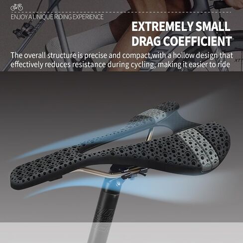 تقليد 3D المطبوعة دراجة الطريق سرج | مقعد دراجة BMX مريح | مقعد دراجة جبلي خفيف الوزن مع تصميم مريح ، امتصاص الصدمات والتنفس (A-1) in Saudi Arabia