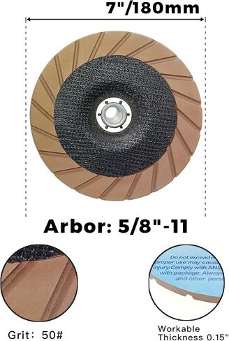 Concrete Grinding Cup Wheel 7" Ceramic Diamond Cup Wheel for Floor Grinding, Fits 5/8"-11 Arbor Angle Grinder,100# Medium in Saudi Arabia