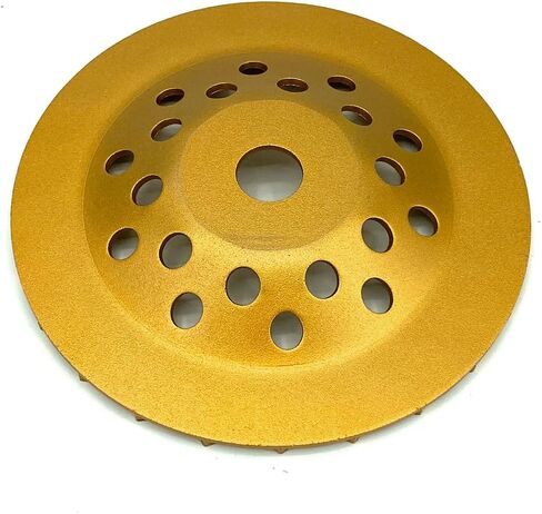 Diamond Concrete Grinding Wheel 7 inch for Polishing and Cleaning Stone Concrete Surface, Cement, Marble, Rock, Granite, and Thinset Removing, Angle Grinder Disc，24 Turbo Segments in Saudi Arabia