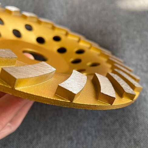 Diamond Concrete Grinding Wheel 7 inch for Polishing and Cleaning Stone Concrete Surface, Cement, Marble, Rock, Granite, and Thinset Removing, Angle Grinder Disc，24 Turbo Segments in Saudi Arabia