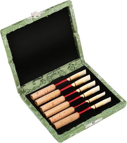 RitoeasySports رائع حامل القماش الحرير الخشبي لبلد 6pcs القصب ، يحمي من الاصطدام ، مقاوم للرطوبة ، محمولة (أخضر) in Kuwait