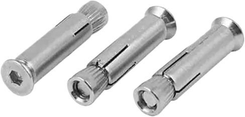 M6 × 40MM 304 من الفولاذ المقاوم للصدأ مقبس السداسي محرك أقراص مرساة التوسع التوسع 3pcs in Saudi Arabia
