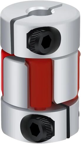 D25L35 COUPLER D25 L35 Three Jaw Aluminium Plum Moxible Dailing Motor Motor Connector Densible Acpler 5/6/6.35/8/10/12mm 1pcs (6x10) in Saudi Arabia