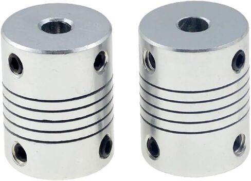 2PCS D19L25 5x8mm CNC Motor Jaw Gow Doleler اقتران مرن OD19X25MM Dropshipping 3/4/5/6/6.35/7/8/10mm (3 × 6.35) in Saudi Arabia