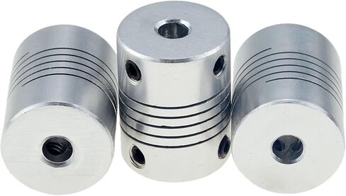 2PCS D19L25 5x8mm CNC Motor Jaw Gow Doleler اقتران مرن OD19X25MM Dropshipping 3/4/5/6/6.35/7/8/10mm (3 × 6.35) in Saudi Arabia