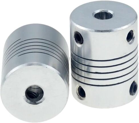 2PCS D19L25 5x8mm CNC Motor Jaw Gow Doleler اقتران مرن OD19X25MM Dropshipping 3/4/5/6/6.35/7/8/10mm (3 × 6.35) in Saudi Arabia