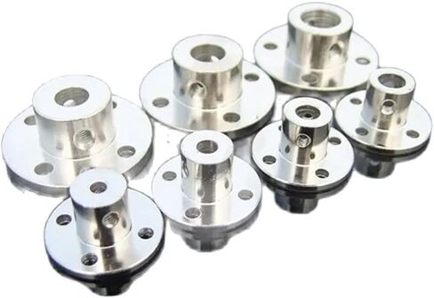 3/3.17/4/5/6/7/8/10/11/12/14mmmm Rigid Flange Coupling Motor Guide Shaft Coupler Motor Connector Shaft Axis Bearing Fittings 1Pcs(12mm) in Saudi Arabia