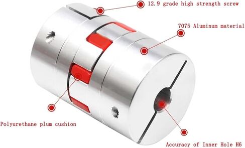 D25 L30 CNC Motor Jaw jaw jaw مرنة البرقوق ELASTI اقتران D25 L30 4MM 5MM 6MM 6.3mm 8mm 9mm 10mm 12mm 1pcs (6x8) in Saudi Arabia