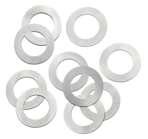 Steel Round Shim, Matte Finish, Full Hard Temper, 0.006" Thickness, 1-1/2" ID, 2-1/8" OD (Pack of 10) in Saudi Arabia
