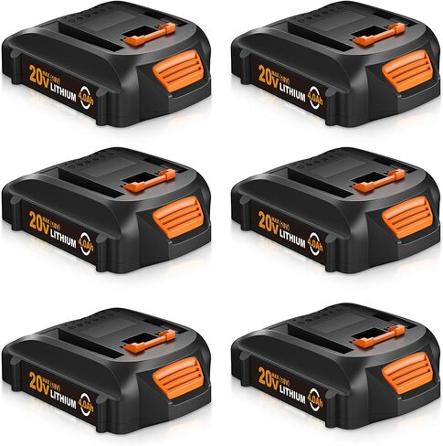 4packs 20v 4.0ah WA3520 استبدال البطارية لبطارية Worx Lithium WA3525 WG151S WG155S WG251S WG255S WG540S WG545S WG890 WG891 CINFICAL in Saudi Arabia