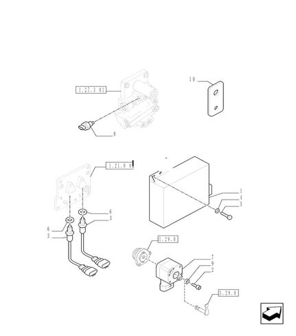 ترس التوجيه الهيدروليكي 4000 أوم 13.5V DC Potentiometer 87605247 TM115 TM120 TM125 TM130 TM135 TM115 TM120 TM125 TM130 in Saudi Arabia
