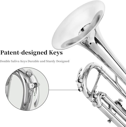 LeSage Student Trumpets Standard Bb Brass Trumpet for Beginner Black Trumpet b Flat with 7c Mouthpiece in Kuwait