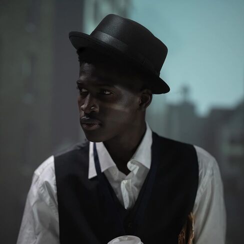 Pork Pie Hats for Men/Women, 100% Wool Felt Hat Womens Mens Stout Porkpie Breaking Bad Hat Unisex Flat Top Fedora Hats Boater Derby Crushable in Kuwait