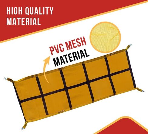 Mytee Products 2"x146.5" Pallet Rack Safety Nets for 12 ft Pallet Bays - 2400 lbs Breaking Strength Rack Safety Netting for Holding Pallets in Place - Warehouse Storage Shelving Accessories in Kuwait