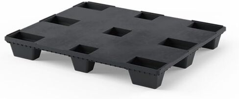 48 "L x 40" W x 6 "H شاق البولي إيثيلين المعاد تدويره عالي الكثافة من البليت القابل للتكديس 7000 رطل سعة حمل الوزن in Kuwait