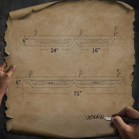 لوحات تشغيل OEDRO متوافقة مع 2007-2018 Jeep Wrangler JK Unlimited JKU 4 Door ، خطوات جانبية إسقاط ، شريط أسود وأحمر nerf in Kuwait