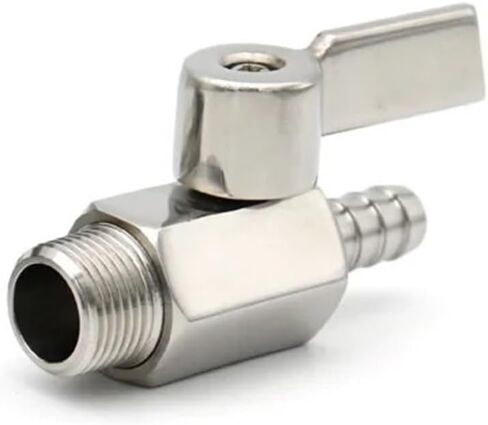 Ball Valve Pipe Connector, Ball Valve PiConnector 8/10/12mm Hose Barb 1/8 1/4 1/2 3/8" (8mm-Female,3/8") in Saudi Arabia