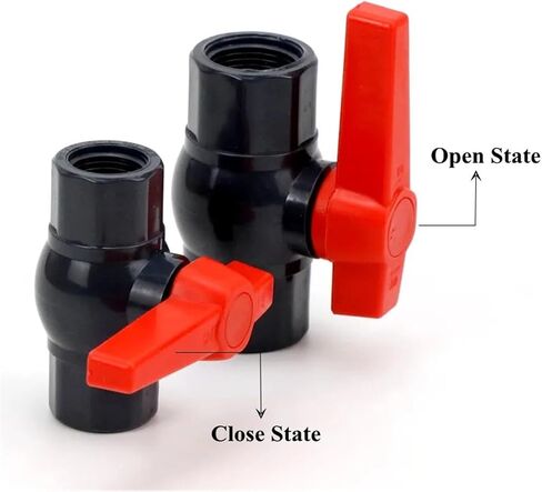 موصل أنابيب صمام الكرة ، صمام الكرة Piconnector 1pcs 1/2 "~ 2" PVC (1.2 بوصة أنثى) in Saudi Arabia